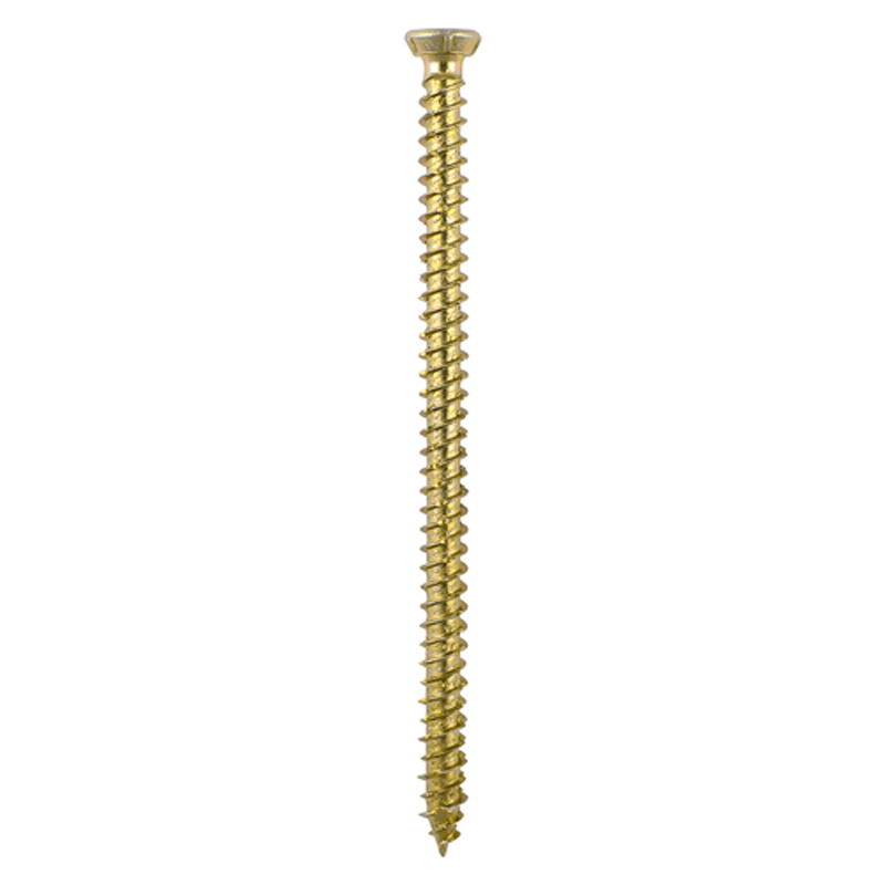 Concrete Screws  - TX - Flat Countersunk - Yellow - 7.5mm x 100mm (4 Pack)