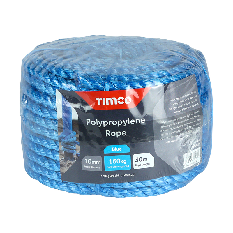 Blue Rope – Polypropylene Coil (30m x 10mm)