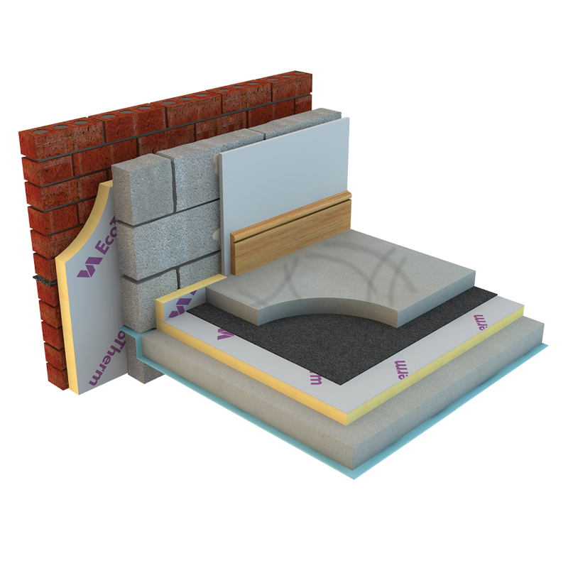 Ecotherm Eco-Versal 75mm PIR Insulation Board - 2.4m x 1.2m