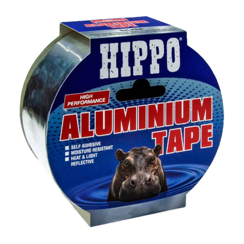 Hippo Aluminium Tape – Silver (100mm x 45m)