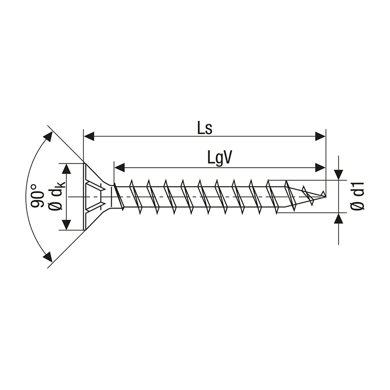 Spax YELLOX Pozi Z1 Universal Countersunk Screws 3mm x 20mm (200 Pack)