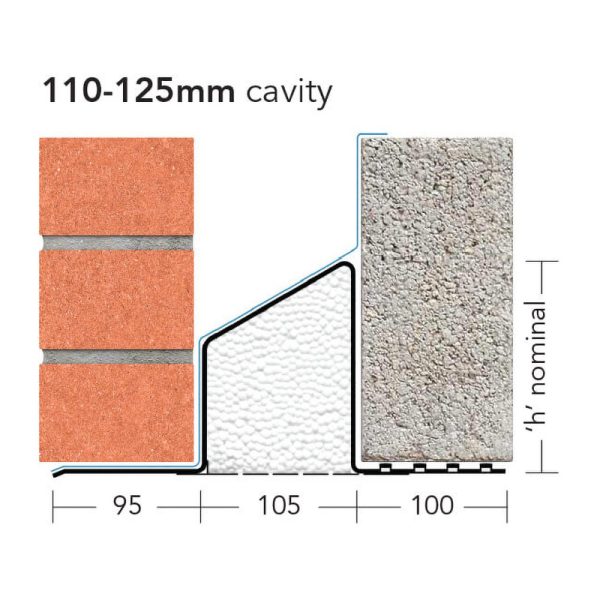 1800mm IG Steel Lintel L1/S110 for Standard Loads
