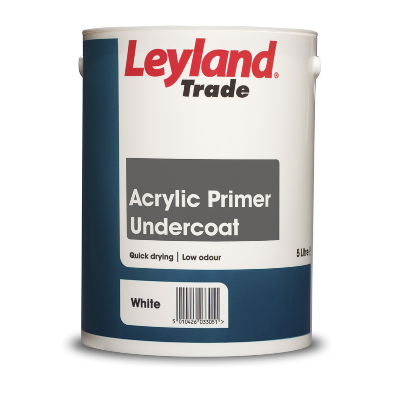 Leyland Trade Acrylic Primer Undercoat – White (5L)