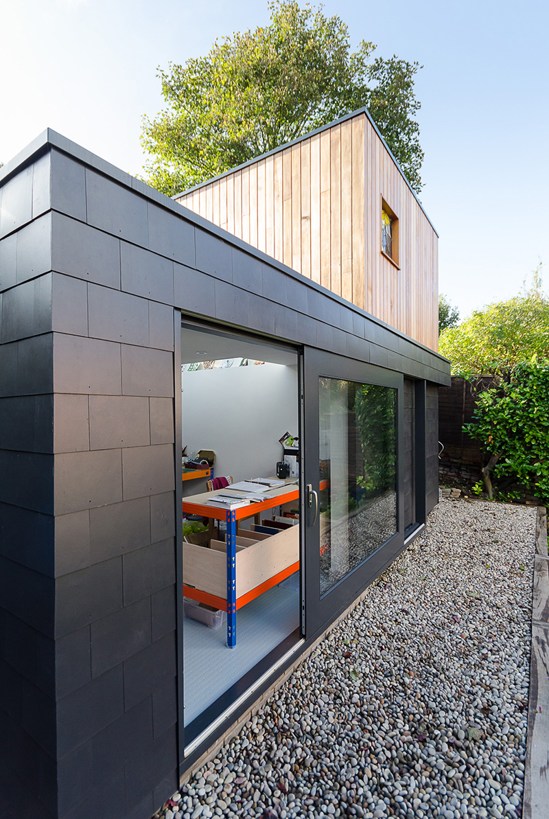 Cedral Thrutone Fibre Cement Slate Roof Tile Smooth - Blue-Black (600mm x 300mm)