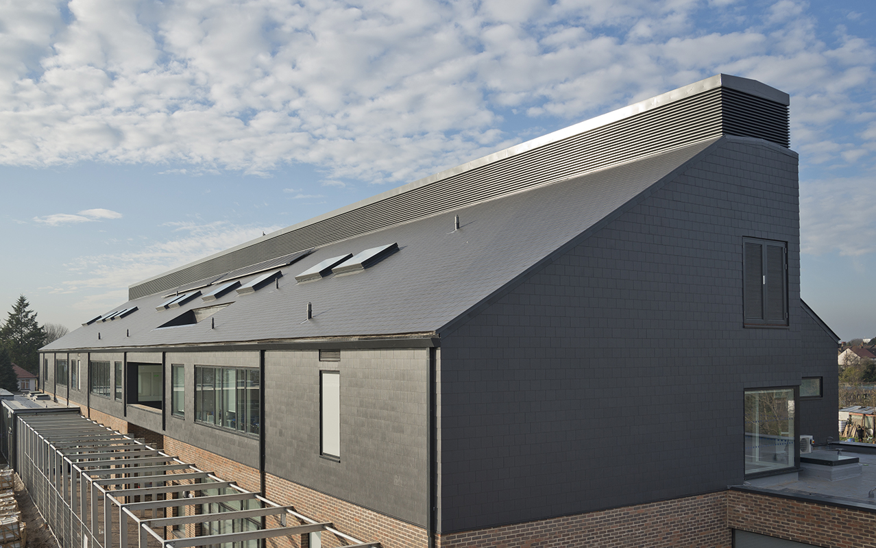 Cedral Thrutone Fibre Cement Slate Roof Tile Smooth - Blue-Black (600mm x 300mm)