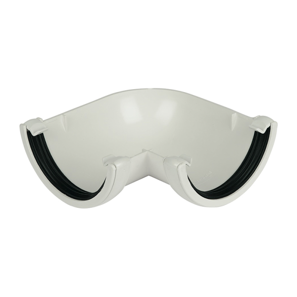 FloPlast Half Round 112mm Gutter Angle 90° - White