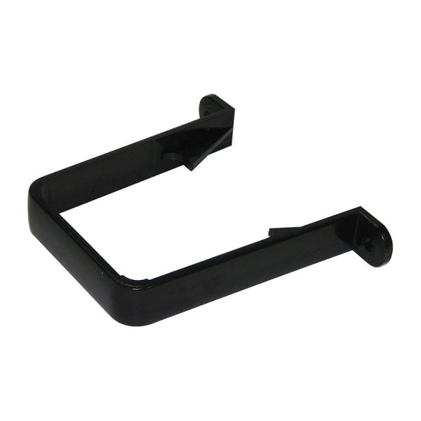 FloPlast Square 65mm Downpipe Clip - Double Fix - Black