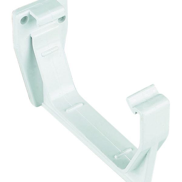 FloPlast Square Line 114mm Gutter Fascia Bracket - White