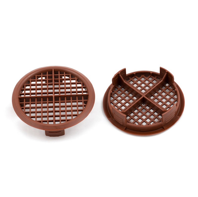 Timloc Push-in Round Soffit Vent – Brown (70mm x 20mm)