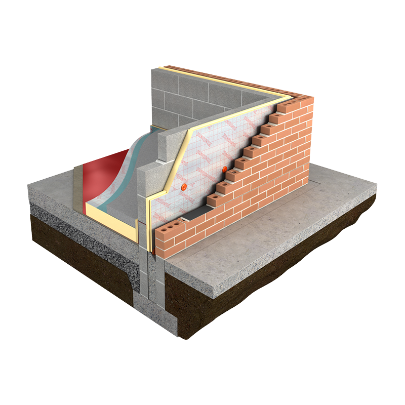 Xtratherm Thin-R 100mm Cavity Wall Insulation XT/CW - 1.2m x 0.45m (4 Pack)
