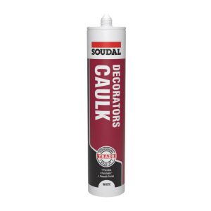 Soudal Trade Decorators Caulk Acrylic Sealant - White Paintable 290ml