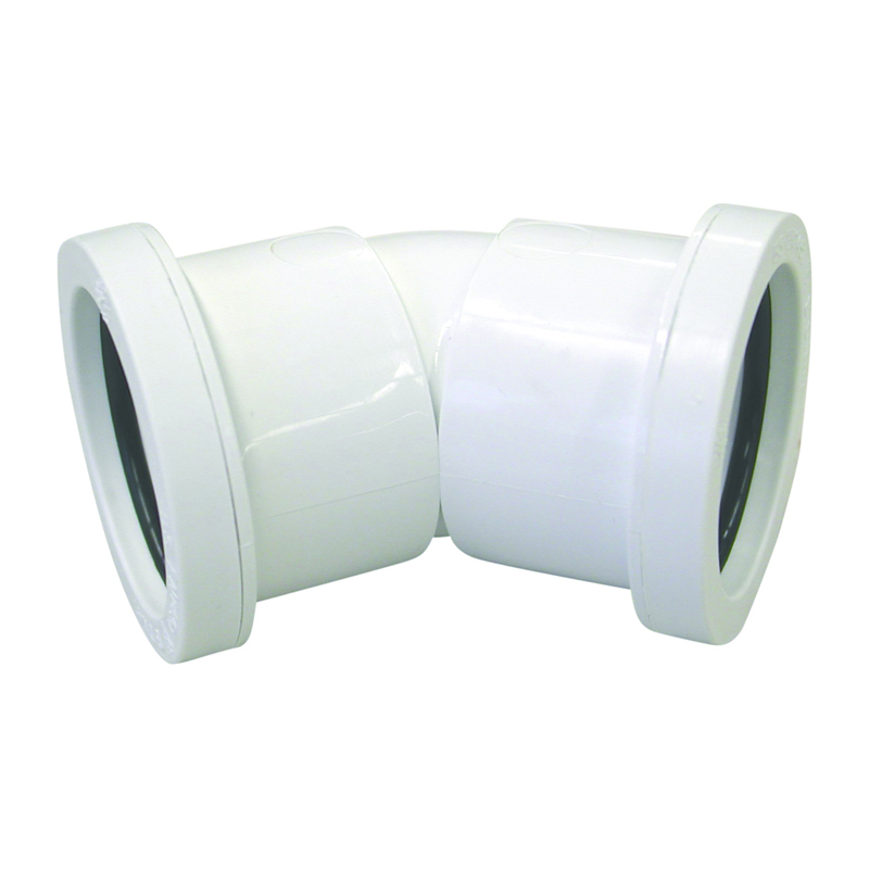 Wavin Osma Waste Push-Fit Bend 45&Deg; 32mm – White