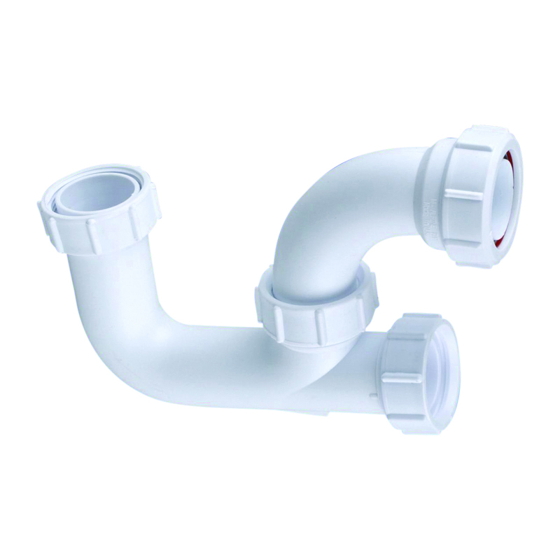 Wavin Osma Waste Bath Trap 40mm – White (75mm Seal)