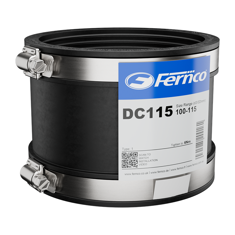 Fernco Flexible Drain Seal Coupling (100mm – 115mm)