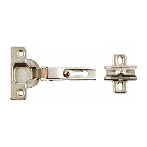 Cabinet Sprung Hinges 35mm 110° Full Overlay - Zinc Plate (Pair)