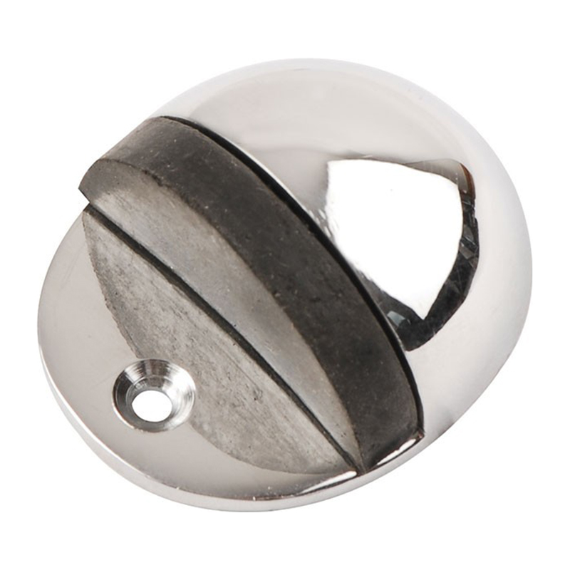Union Oval Door Stop 51mm x 44mm - Polished Chrome