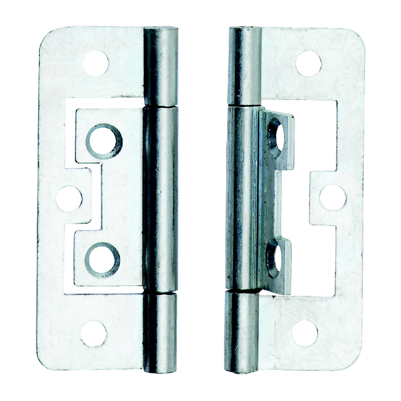 Light Duty Flush Hinge 50mm - Zinc Plate