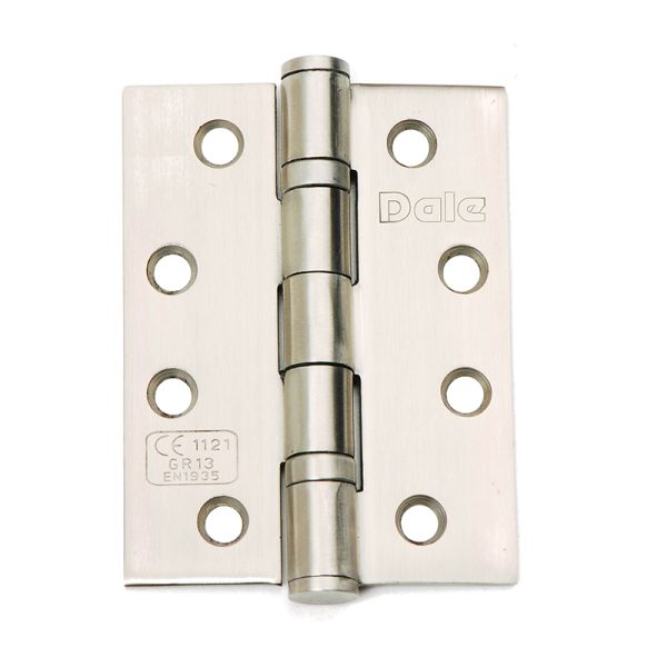 Fire Rated Door Hinges 102mm CE13 - Satin Stainless Steel (1.5 Pairs)