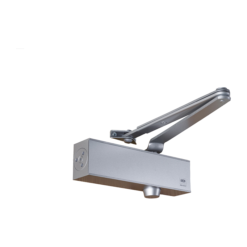 Union Adjustable Size 2-4 Overhead Door Closer - Silver