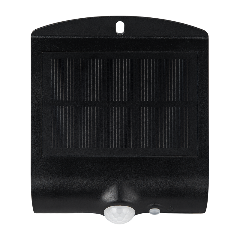 Luceco Guardian PIR Solar LED Wall Light IP65 - Black (220 Lumens)