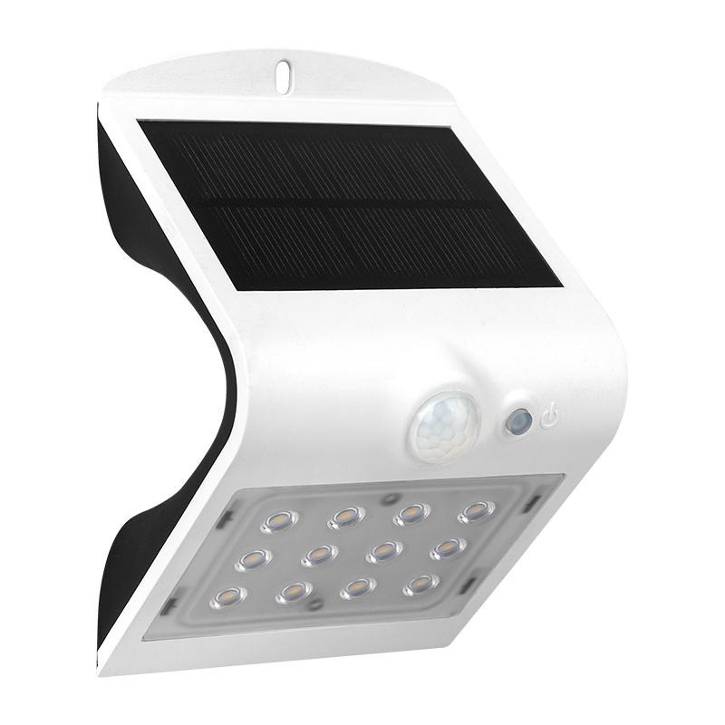 Luceco Guardian PIR Solar LED Wall Light IP65 – White (220 Lumens)