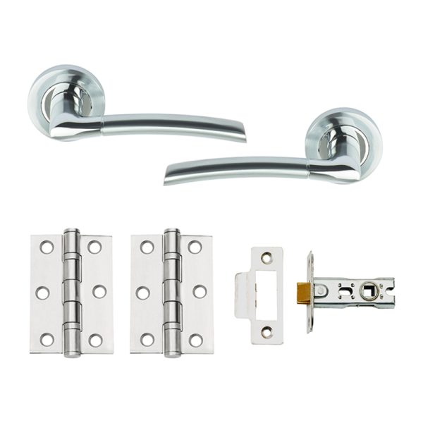 Union Plus Door Pack Dual Finish - Polished Stainless Steel / Satin Chrome