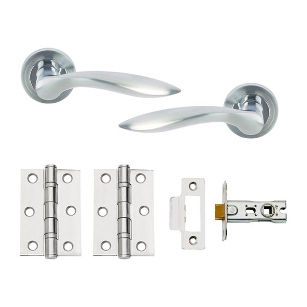 Union Open Door Pack Dual Finish - Polished Stainless Steel / Satin Chrome