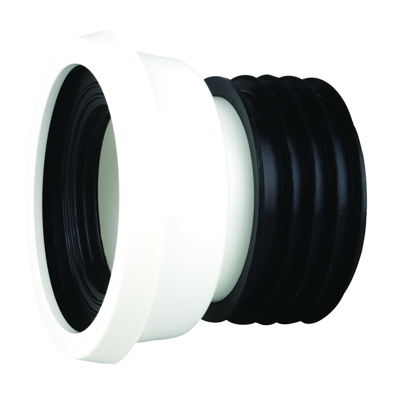 Wavin OsmaSoil Easy-Fit WC Pan Connector Straight 4″ – White