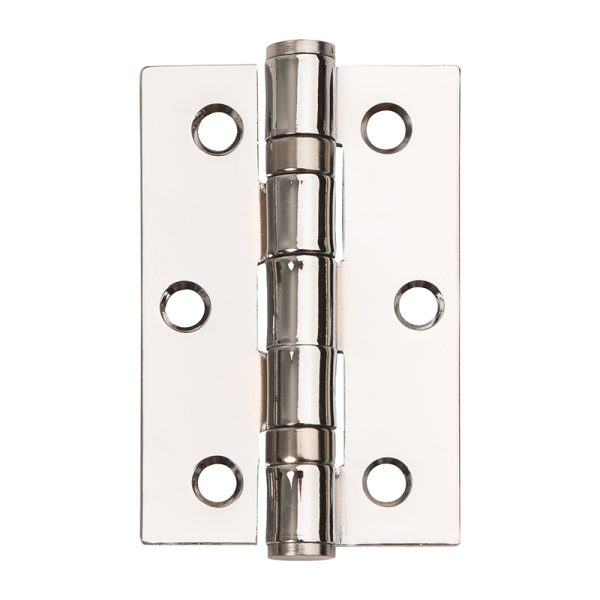 Butt Hinge Heavy Ball Bearing 76mm - Polished Chrome
