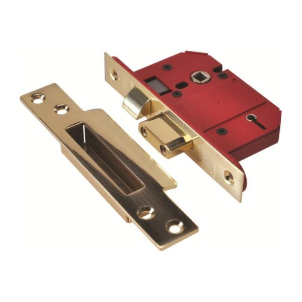 Union StrongBOLT 5 Lever Mortice Sashlock 57mm Backset - Satin Chrome