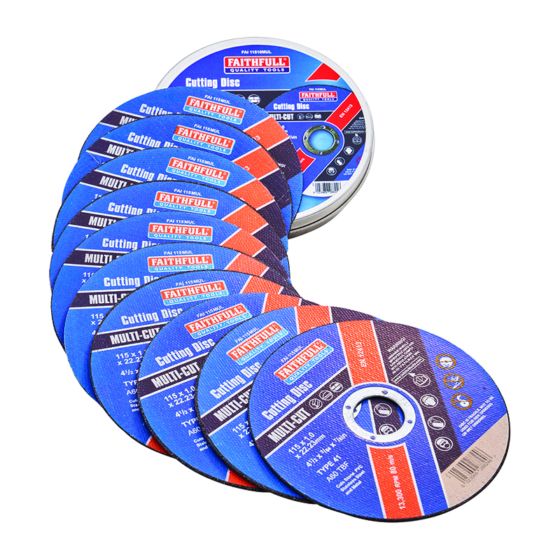 Faithfull 115mm Multi-Cut Cutting Discs (10 Pack)