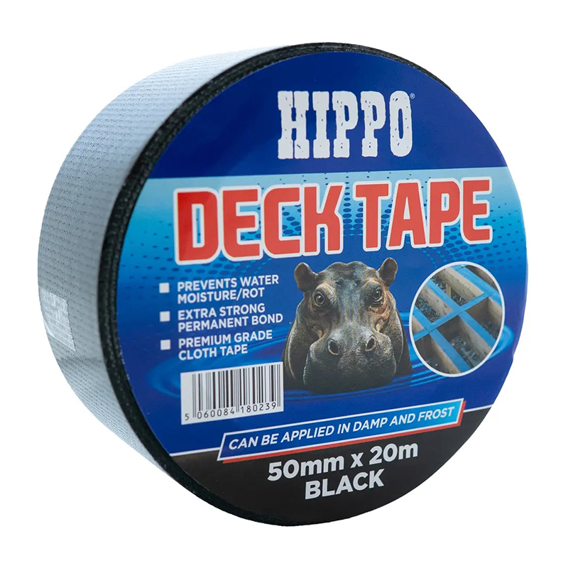 Hippo Multi Purpose Deck Tape – Black (50mm x 20m)