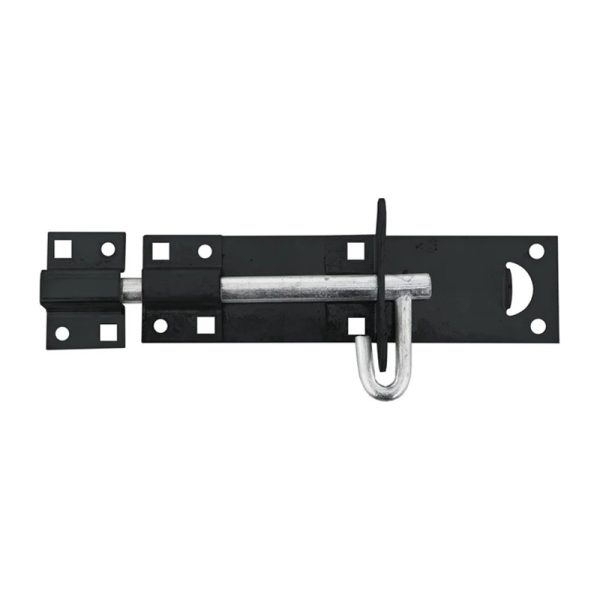 Perry Brenton Padlock Bolt Lock Medium No.2A - Black 200mm (8")