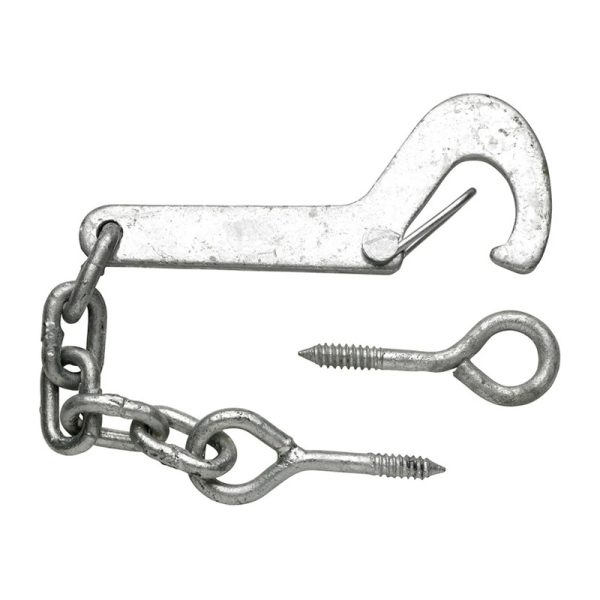 Perry Gate Hook & Eye Safety No.516 - Galvanised 150mm (6")
