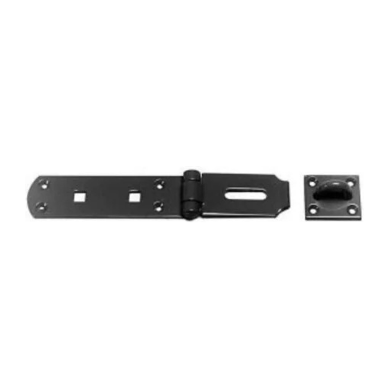Perry Hasp & Staple Heavy No.HS149H - Black 200mm (8")