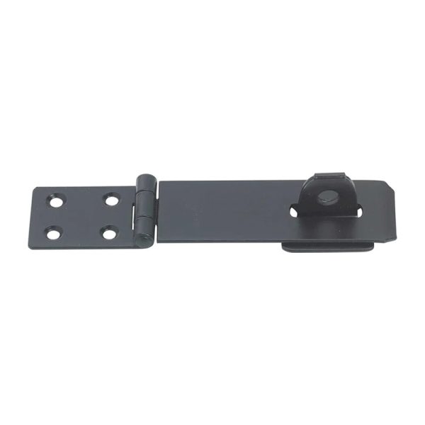 Perry Hasp & Staple Safety No.HS617 - Black 115mm (4½")