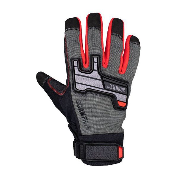 Scan Mechanics Work Gloves - Synthetic Leather Palm Size 9/Large
