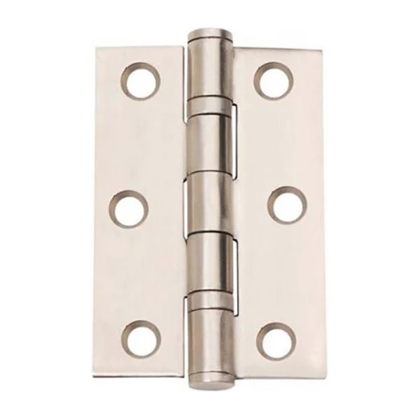 Butt Hinge Heavy Ball Bearing 76mm - Satin Stainless Steel