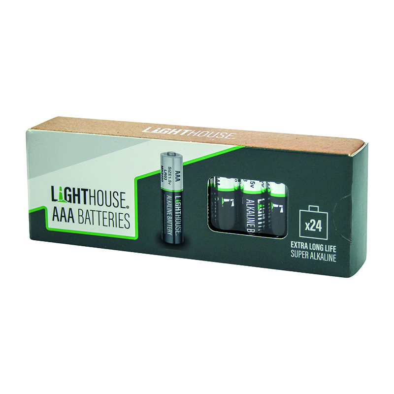 Lighthouse AA – Alkaline Batteries – LR6 (24 Pack)