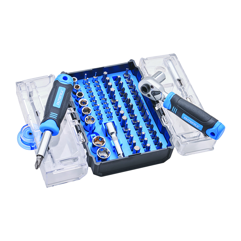 Faithfull Screwdriver Bit & Socket Set (78 Piece)