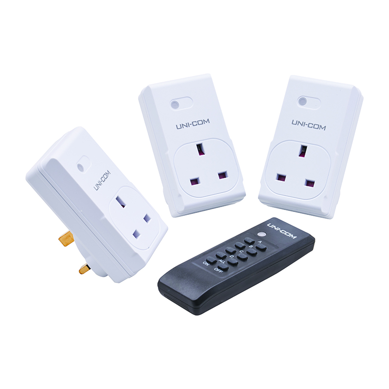 Unicom Remote Control Socket Set (3 Pack)