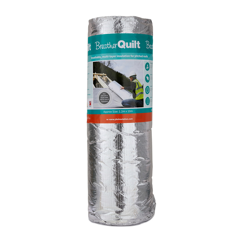 YBS BreatherQuilt Multi-Foil & Breather Membrane 1.2m x 10m (12m⊃2)