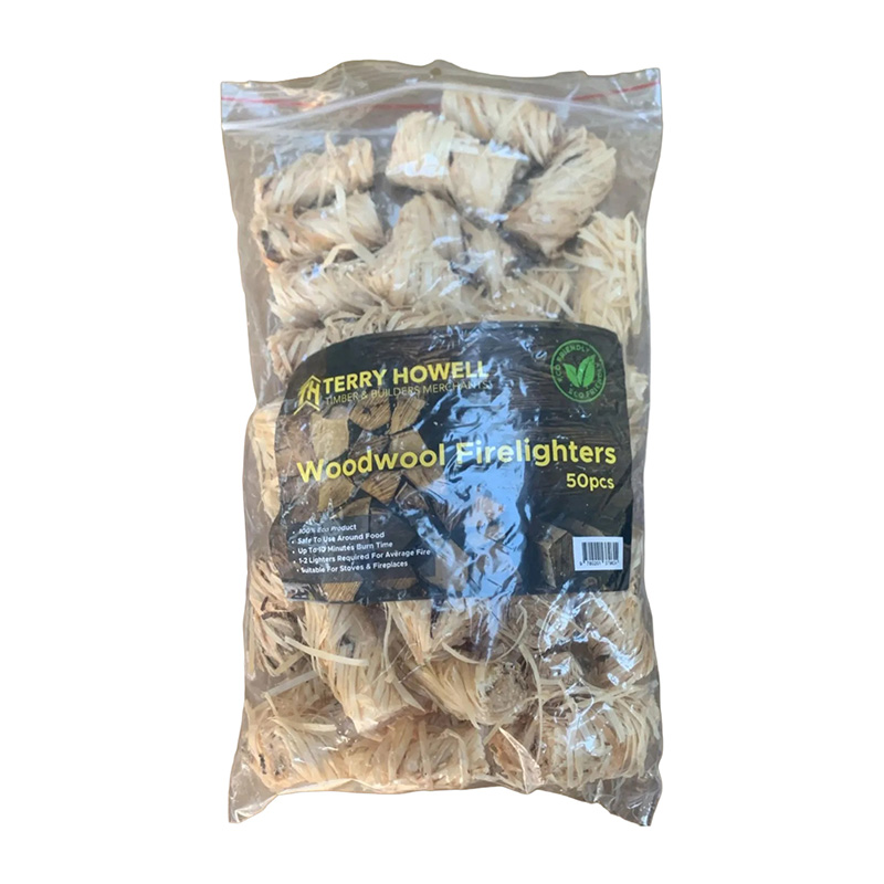 Eco Wood Wool Firelighters (50 Pack)