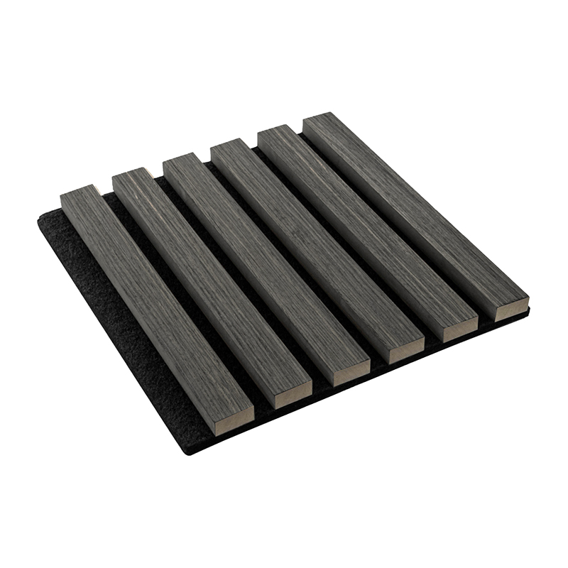 Acoustic Slat Wall Panel - Dark Grey 2400mm x 600mm x 21mm