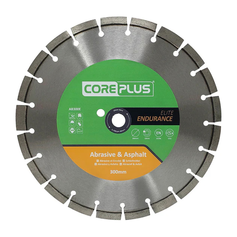 CorePlus Elite Endurance Abrasive & Asphalt Diamond Blade (300mm x 20mm)