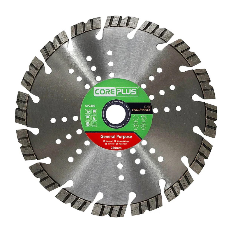 CorePlus Elite Endurance General Purpose Diamond Blade (230mm x 22.23mm)