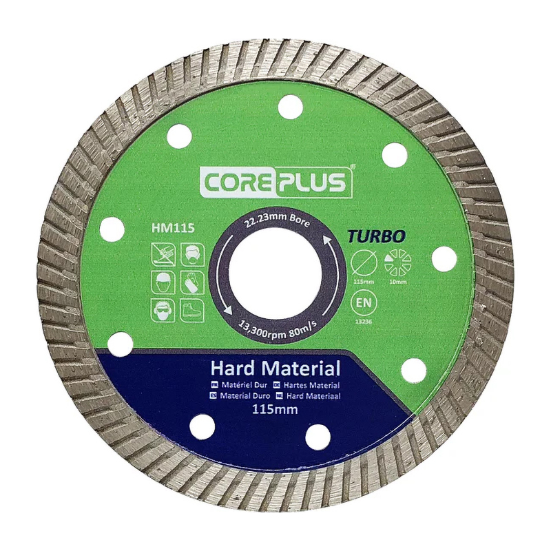 CorePlus Hard Materials Diamond Blade (115mm x 22.23mm)