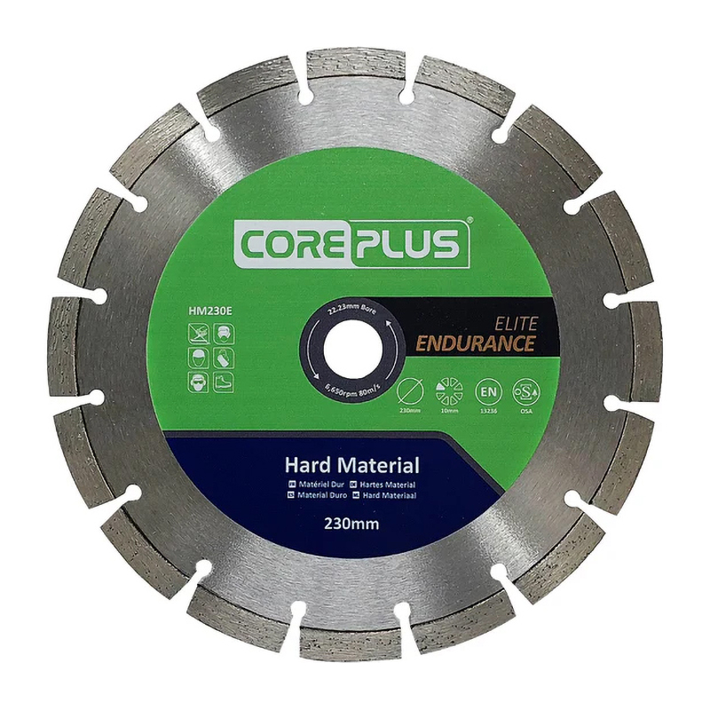 CorePlus Elite Endurance Hard Materials Diamond Blade (230mm x 22.23mm)