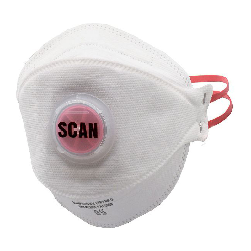 Scan Tri Fold Valved Disposable Face Mask FFP3 (3 Pack)