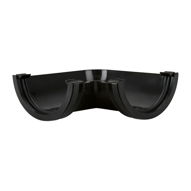 Brett Martin 112mm Roundstyle Gutter Angle 90&deg; – Black